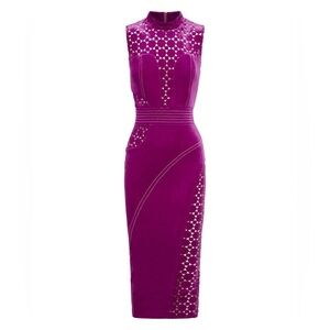 NWT Zhivago Cavalier Dress In Magenta 6